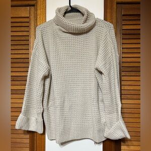 Cupshe Cream Cowl Neck Sweater